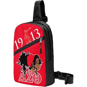 Sling Bag Crossbody Chest Bag for Women, Water-Resistant Lightweight Shoulder Bag with Multi Compartments, Adjustable Strap for Travel Hiking Cycling Work, 12 x 8.3 x 2.5 in in Saudi Arabia