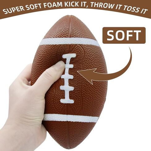 Magicorange Foam Football, 7" Soft Footballs for Kids Toddler Junior Youth, Mini Size Football for Indoor Outdoors in Saudi Arabia
