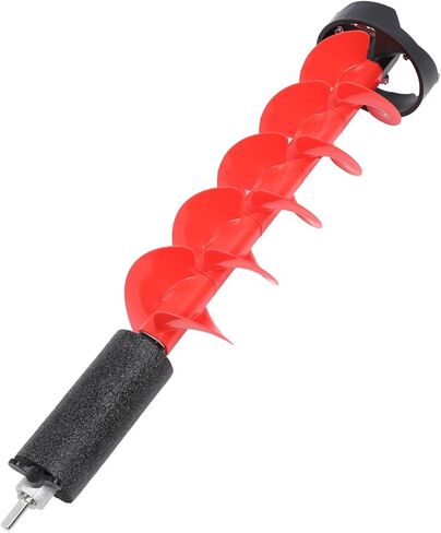 6 Inch Diameter Nylon Ice Auger Bit, 28 Inch Length Cordless Ice Auger, Premium Steel Cutters with Float Design, Ideal for Fishing in Saudi Arabia