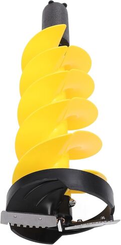 Focket Ice Auger, Lightweight Impact Nylon Universal Adapter Connector Drill Adapter, Ice Fishing Auger with Spacer Sleeve/Shaft Extender Vane/Wing Protection for Fishing in Saudi Arabia