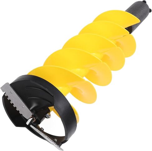 Focket Ice Auger, Lightweight Impact Nylon Universal Adapter Connector Drill Adapter, Ice Fishing Auger with Spacer Sleeve/Shaft Extender Vane/Wing Protection for Fishing in Saudi Arabia