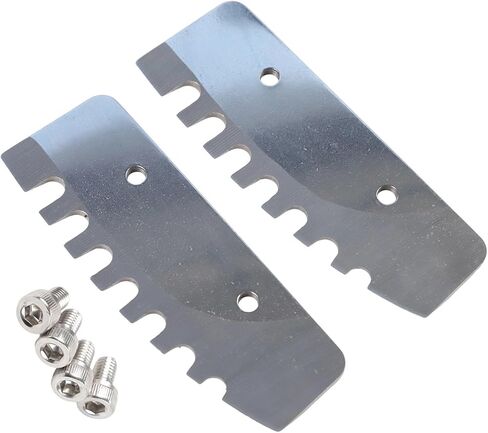 Replacement Auger Blades for Power Ice Auger Tool, 8 Inches Stainless Steel Ice Auger Blade with Threaded Design and Serrated Edge, Compatible with Quantum and Rocket Auger, 2 Pack in Saudi Arabia