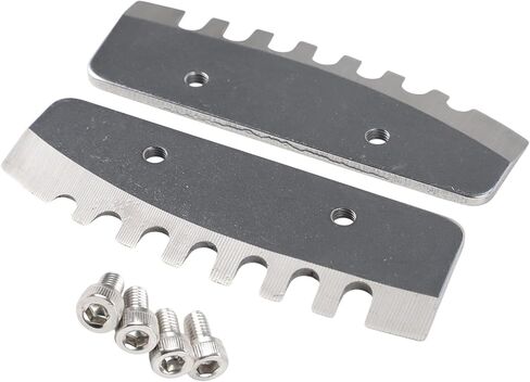 Replacement Auger Blades for Power Ice Auger Tool, 8 Inches Stainless Steel Ice Auger Blade with Threaded Design and Serrated Edge, Compatible with Quantum and Rocket Auger, 2 Pack in Saudi Arabia