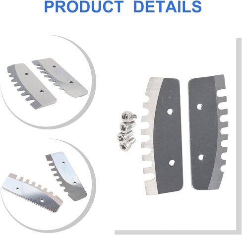 Replacement Auger Blades for Power Ice Auger Tool, 8 Inches Stainless Steel Ice Auger Blade with Threaded Design and Serrated Edge, Compatible with Quantum and Rocket Auger, 2 Pack in Saudi Arabia