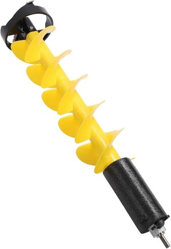 Focket Ice Augers for Ice Fishing, 6in Diameter Carbide Vane/Wing Electric Auger, Cordless Drill Auger Bit with Floating Safety Device for Deep Water Thick in Saudi Arabia