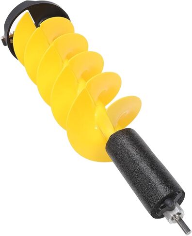 Garosa Ice Drill Auger, 8 Inch Alloy Steel Cordless Nylon Ice Auger with Positioning Drill for Winter Fishing Enthusiasts in Saudi Arabia