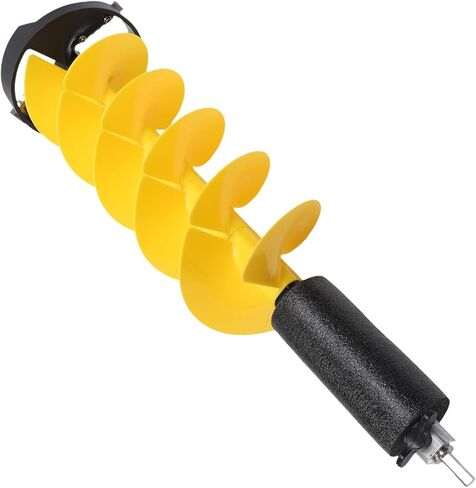 Garosa Ice Drill Auger, 8 Inch Alloy Steel Cordless Nylon Ice Auger with Positioning Drill for Winter Fishing Enthusiasts in Saudi Arabia