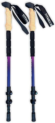 Collapsible Lightweight Trekking Poles – Walking Sticks for Seniors, Cork Grips Adjustable Carbon Fibre Nordic Poles for Men, Women, Hiking Ultralight for Backpacking or Camping –Carbon Pro in Saudi Arabia