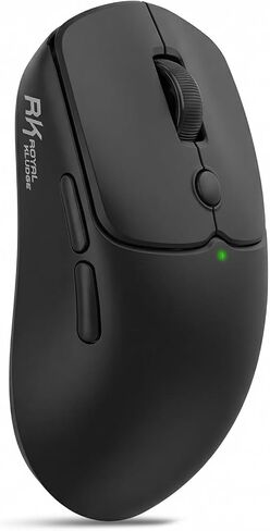 RK ROYAL KLUDGE MO1 Wireless Mouse, 55g Ultra-Lightweight Computer Mice, 6 Programmable Buttons, Quiet Click, 2.4GHz/Bluetooth/Wired, 6000 DPI Optical Sensor, Black in Saudi Arabia
