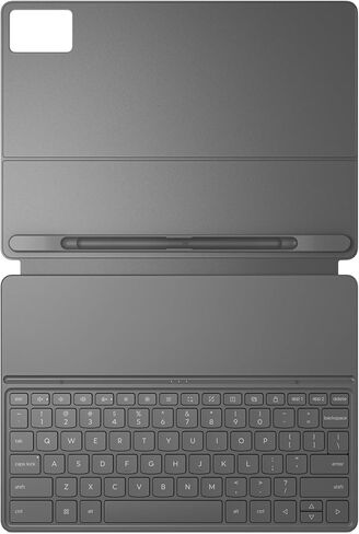 لوحة مفاتيح Lenovo Folio لجهاز Idea Tab Plus، حافظة لوحة مفاتيح مغناطيسية للكمبيوتر اللوحي مع وصلة Pogo Pin وحامل أقلام مدمج، غطاء جلد PU نحيف خفيف الوزن، رمادي لونا in Kuwait