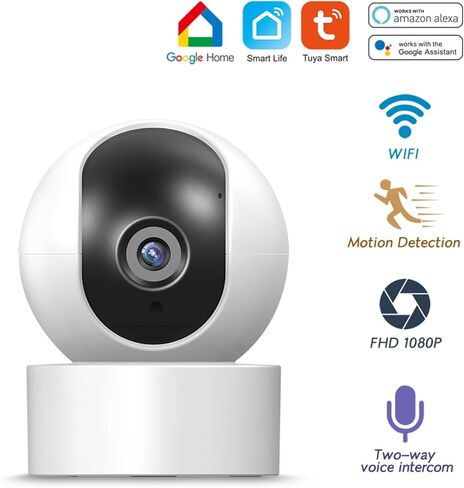 PGST Wireless Home Alarm System with HD Security Camera,DIY Expandable Door Alarm Sensors,4G GSM/Tuya App Instant Alerts,Compatible with Alexa for Apartment,No Monthly Fee in Saudi Arabia