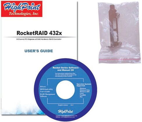 وحدة التحكم High Point RocketRAID 4322 ذات 8 قنوات PCI-Express x8 SAS RAID in Kuwait