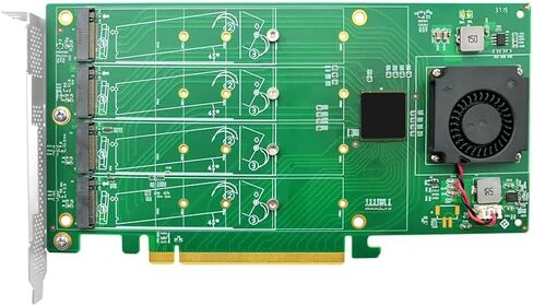 Generic Quad PCIe 3.0 x16 M.2 NVMe Switch Controller, NV9547-4I in Saudi Arabia
