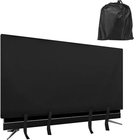 TV Cover for Moving Heavy Duty Felt Screen Protector with Bottom Strap Dust Anti-Scratch TV Screen Protector Covers Fits 60"-65" TV for Protection TV Moving Home Renovation Pet Scratch (65inch) in Saudi Arabia