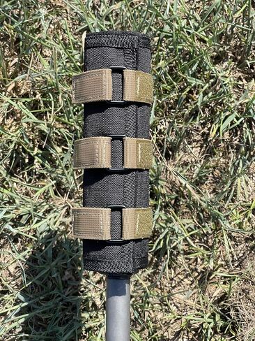 Full Auto High Temp Alpha Suppressor Cover 10 inch Black with FDE Straps in Saudi Arabia