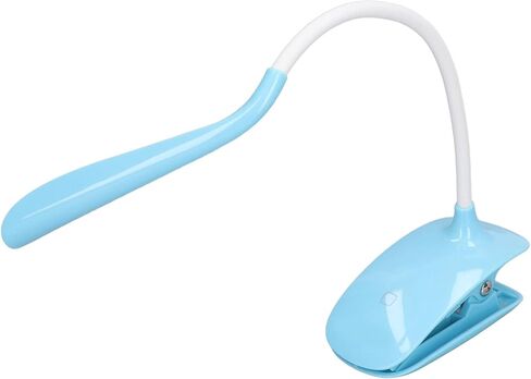 LED Lamp Clip On Reading Light, Rechargeable USB Flexible Neck 15in with 3 Brightness Modes - Soft Eye - Friendly Lighting, Adjustable for Bedroom Study and Office in Saudi Arabia