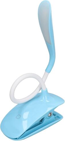 LED Lamp Clip On Reading Light, Rechargeable USB Flexible Neck 15in with 3 Brightness Modes - Soft Eye - Friendly Lighting, Adjustable for Bedroom Study and Office in Saudi Arabia
