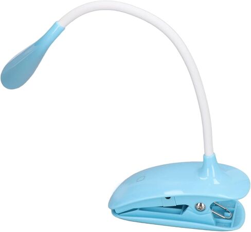 LED Lamp Clip On Reading Light, Rechargeable USB Flexible Neck 15in with 3 Brightness Modes - Soft Eye - Friendly Lighting, Adjustable for Bedroom Study and Office in Saudi Arabia
