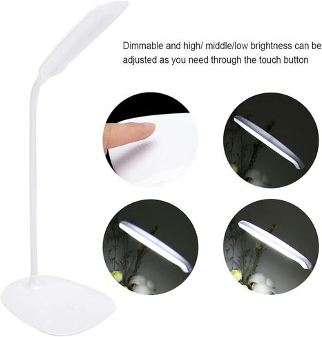 GIFTER LED USB مصباح مرن يعمل باللمس مفتاح قراءة عاكس للضوء لحماية العين وموفر للطاقة لدراسة العمل in Kuwait