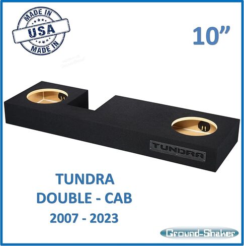 Tundra Double CAB 2007-2023 10 بوصة صندوق فرعي مزدوج مضخم صوت صندوق مكبر صوت شاكر أرضي صندوق مضخم صوت ستيريو صندوق مكبر صوت سيارة صوت منزلي صوت أرضي شاكر in Saudi Arabia