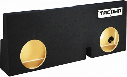 12" Dual Sealed sub Box 2005 2006 2007 2008 2009 2010 2011 2012 2013 2014 2015 2016 2017 2018 2019 2020 2021 2022 2023 Tacoma Double-cab Subwoofer Enclosure Ground Shaker Car Audio White Plaque in Saudi Arabia