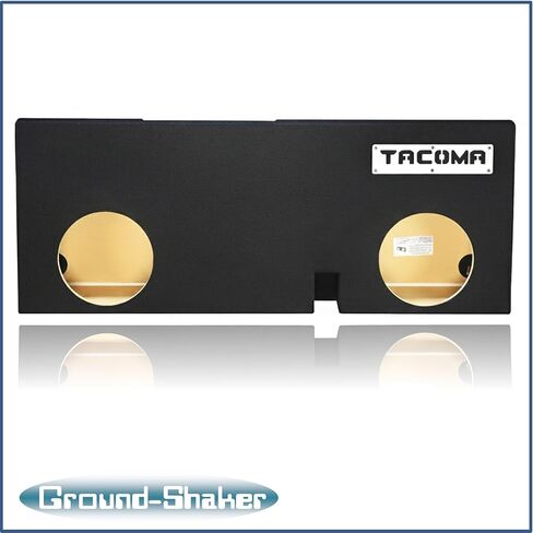 12" Dual Sealed sub Box 2005 2006 2007 2008 2009 2010 2011 2012 2013 2014 2015 2016 2017 2018 2019 2020 2021 2022 2023 Tacoma Double-cab Subwoofer Enclosure Ground Shaker Car Audio White Plaque in Saudi Arabia