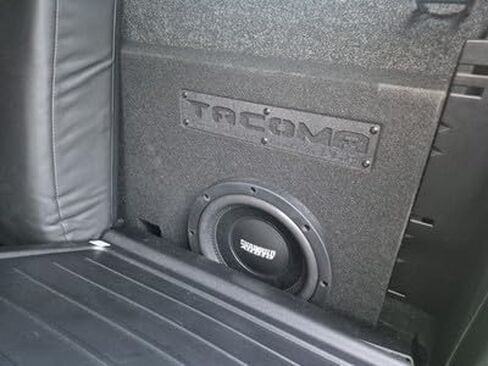 12" Dual Sealed sub Box 2005 2006 2007 2008 2009 2010 2011 2012 2013 2014 2015 2016 2017 2018 2019 2020 2021 2022 2023 Tacoma Double-cab Subwoofer Enclosure Ground Shaker Car Audio White Plaque in Saudi Arabia