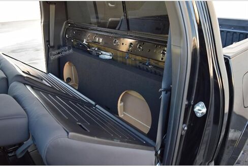 12" Dual Sealed sub Box 2005 2006 2007 2008 2009 2010 2011 2012 2013 2014 2015 2016 2017 2018 2019 2020 2021 2022 2023 Tacoma Double-cab Subwoofer Enclosure Ground Shaker Car Audio White Plaque in Saudi Arabia