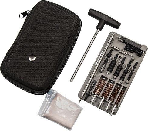 Tipton Compact Pistol Cleaning Kit for 9mm, 10mm, .22, .357, .38, .40 and .45 Caliber Handguns with Storage Case in Saudi Arabia
