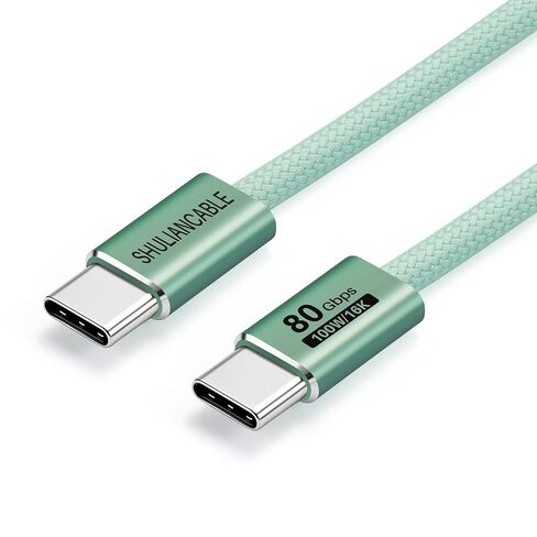SHULIANCABLE USB C Cable, USB 4 Data Cable,80Gbps Data Sync, Supports 16K/8K Displays,Compatible with Thunderbolt 4/3, USB C Monitors, MacBook,Hub, Docking (Purple, 3.3FT/1M) in Saudi Arabia