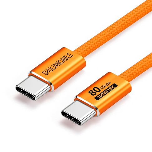 SHULIANCABLE USB C Cable, USB 4 Data Cable,80Gbps Data Sync, Supports 16K/8K Displays,Compatible with Thunderbolt 4/3, USB C Monitors, MacBook,Hub, Docking (Purple, 3.3FT/1M) in Saudi Arabia