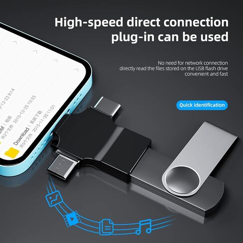 محول OTG USB-A إلى محول Lightning Micro USB من النوع C (3 في 1) متوافق مع Samsung لهاتف iPhone 15 14 13 12 Pro Max Plus لجهاز iPad Air Mini 6 Android Thunderbolt Mouse Keyboard Flash Drive in Saudi Arabia
