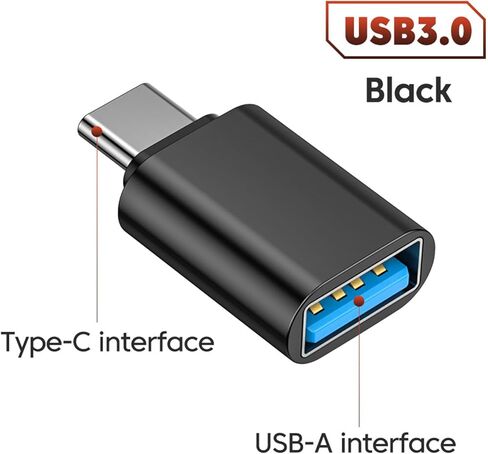 USB3.0 to Type C Adapter Fast Speed Data Transfer Converters for Smartphones Laptops Metal Design in Saudi Arabia