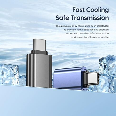 USB3.0 to Type C Adapter Fast Speed Data Transfer Converters for Smartphones Laptops Metal Design in Saudi Arabia