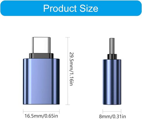 USB3.0 to Type C Adapter Fast Speed Data Transfer Converters for Smartphones Laptops Metal Design in Saudi Arabia