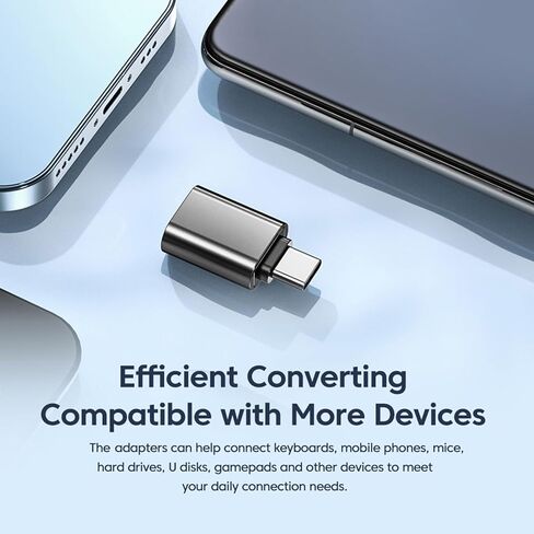 USB3.0 to Type C Adapter Fast Speed Data Transfer Converters for Smartphones Laptops Metal Design in Saudi Arabia