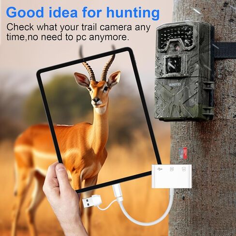 SD Card Reader for Samsung S26 S25 Ultra, 5 in 1 USB A & USB C to Memory Card Reader Dual Port Micro SD Card Reader with USB Camera Adapter for iPhone 17 16e 16 15 Pro Max iPad Digital Camera Android in Saudi Arabia
