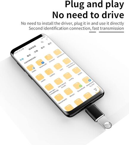 USB-C to USB A Adapter OTG Cable Accessories Type C Thunderbolt Converter 3.0 Port Mouse Compatible for Samsung Galaxy S20 S21 S22 S23 Ultra MacBook for Apple for iPhone 15 Pro Max Plus for iPad Air in Saudi Arabia