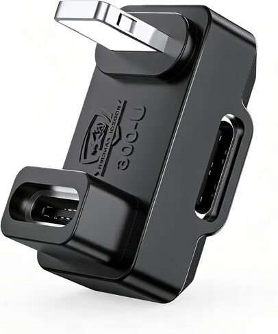 محول محول USB C إلى إضاءة OTG من ميكروفون على شكل حرف U متوافق مع جهاز استقبال الهاتف المحمول من سلسلة DJI Mic، وDJI Mic 2 3 وMic mini لهاتف iOS 14 13 12 11 8 XS (USB C أنثى إلى ذكر الإضاءة) in Kuwait