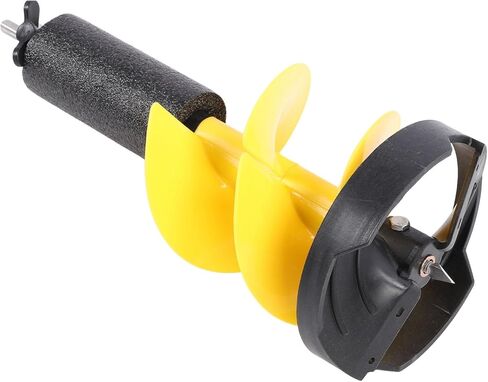 Durable 8 Inch Ice Drill Auger with Float and Sturdy Vane/Wing for Ice Fishing, Ideal for Outdoor Enthusiasts and Fishing Enthusiasts Aluminum Alloy 1 in Saudi Arabia