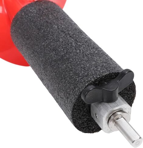 Sanpyl Nylon Crafted Ice Auger Drill Bit with Carbide Vane/Wing, 8 Inch Diameter Ice Auger - Red, 28in Length, Perfect for Fishing Enthusiasts in Saudi Arabia