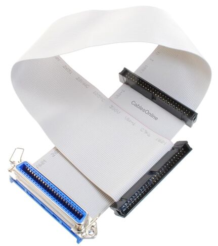 CablesOnline، كابل شريطي ذكر 19 بوصة CN50 50-Pin أنثى إلى 2X IDC50 ذكر 50-Pin، FS-50C16M in Saudi Arabia