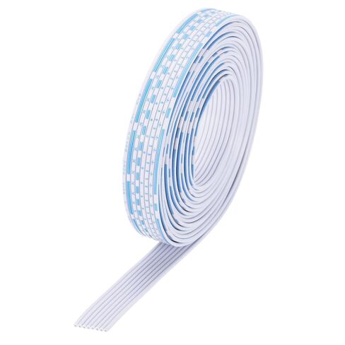 Generic 24AWG IDC Wire Flat Ribbon Cable 3 m/9.8ft Length 1.3mm Pitch 8 Pin Blue and White for JTAG/ISP Connecting in Saudi Arabia