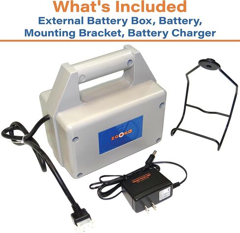 Zooka EB-1 External Battery - External Battery Set 720 740 Baseball Pitching Machines - Doubles Pitches on Baseball Pitching Machine in Saudi Arabia