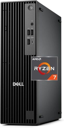 كمبيوتر سطح المكتب Dell Pro Slim QCS1250 SFF من الجيل التالي من OptiPlex، AMD Ryzen 7 Pro 8700G (Beats i7-12700)، ذاكرة الوصول العشوائي 32 جيجابايت، 1 تيرابايت NVMe SSD، DisplayPort، HDMI، USB-C، Wi-Fi، بلوتوث، Windows 11 Pro in Saudi Arabia