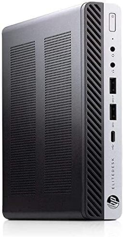 HP EliteDesk 800 G5 Mini PC Desktop, 9th Gen Intel Core i5-9500, 8GB RAM, 256GB SSD, Keyboard and Mouse, Windows 11 Pro, 800G5 Micro Computer (Renewed) in Saudi Arabia