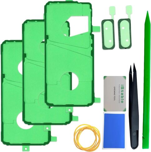 Back Cover Adhesive Tape Compatible with Samsung Galaxy S21 Ultra Rear Battery Door Housing Replacement Sticker Strips SM-G998B/DS (3 Pack) in Saudi Arabia