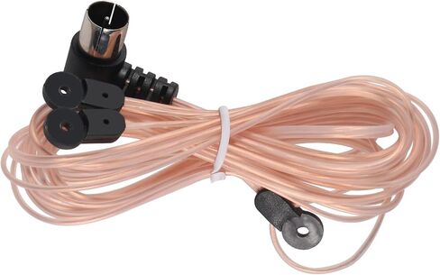 FM Antenna Dipole AM Loop Antenna with 2 Pin Bare Wire Radio Antenna Indoor 75 Ohm with F Type Male Connector for Stereo Receiver for Indoor Radio Audio Home Natural Sound Theater Receiver in Saudi Arabia
