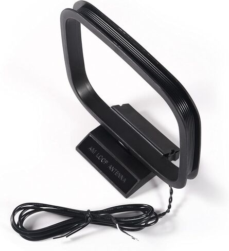 FM Antenna Dipole AM Loop Antenna with 2 Pin Bare Wire Radio Antenna Indoor 75 Ohm with F Type Male Connector for Stereo Receiver for Indoor Radio Audio Home Natural Sound Theater Receiver in Saudi Arabia