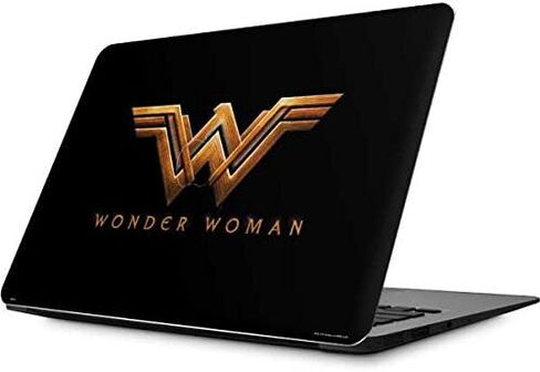 Skinit Decal Laptop Skin Compatible with MacBook Air 13.3 (2010-2017) - Officially Licensed Warner Bros Wonder Woman Gold Logo Design in Saudi Arabia